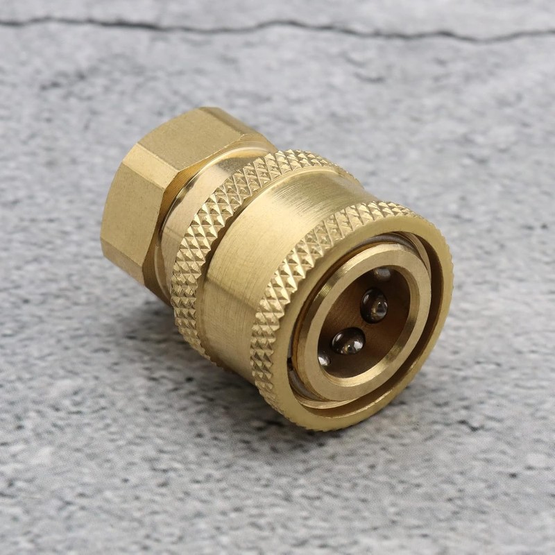 LimCryspp Brass High-Pressure Cleaning Machine Connector, Convert Metric M14 Female