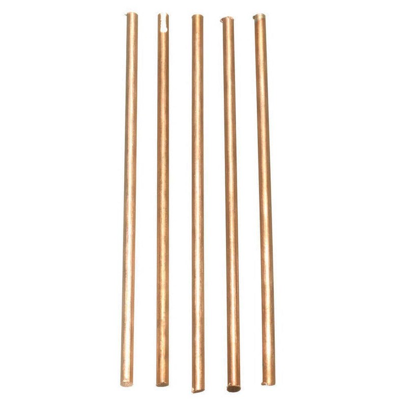 5Pcs 99.9% Pure Copper Cu Metal Rods Cylinder, Diameter 4mm,