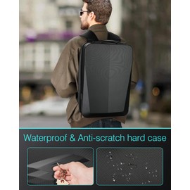 Starlink Mini Case, for Starlink Mini Dish Kit Backpack,Cables, Power Supply, Kickstand, Pipe Adapter & More, Waterproof Travel Bag for Starlink Accessories with TSA Lock & Charging Ports, Anti-Theft