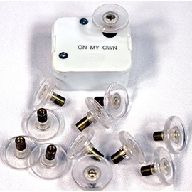 Creative Hobbies 1 Inch Round Clear Plastic Turntable for Wind Up Music Boxes, Pack of 18