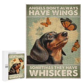 500-Piece Dachshund Dog Puzzle for Adults - Enjoy a Relaxing and Entertaining Challenge with Your Favorite Breed,Wooden