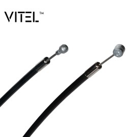 Vitel Cycles Universal Brake Cable Kit Front and Rear Set with Black Housing for Shimano/Sram Mountain | Hybrid | Road Bike 