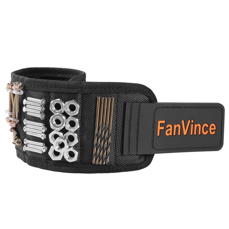 Magnetic Wristband Strong Magnet Wrist Tools Holder for Screws,Nails,Drill Bits,