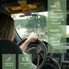 ZONETECH Day and Night Anti-Glare Car Windshield Visor - Premium