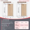 34" Concealed Sliding Barn Door Hardware Kit with Soft Close