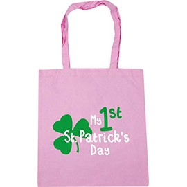 Hippowarehouse My 1st St. Patrick's Day Tote Shopping Gym Beach Bag 42cm x38cm, 10 litres
