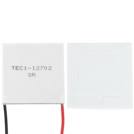 sourcing map TEC1-12702 Semiconductor Refrigeration Tablets 15.8V 2A 17W Heatsink Thermoelectric Cooler Cooling Plate Module 40x40mm