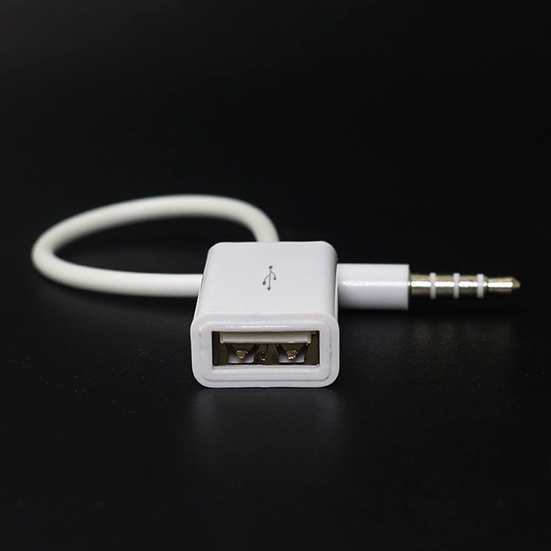 HYROOY 3.5mm Male to USB Female Converter Cable for Car