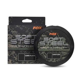 Fox Soft Steel Fleck Camo Mono – 1000 m Monofilament Fishing Line, Diameter/Load Capacity: 0.33 mm/7.3 kg/16 lb