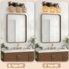 Popity home 3-Light Bathroom Vanity Light Fixtures, Rustic Farmhouse Wall
