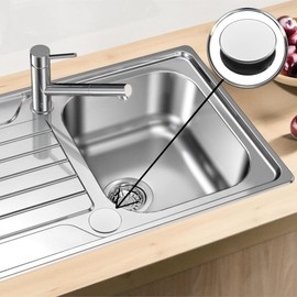 Designer Tap Hole Plug for Sink Chrome Blind Plug Sink Cover Rose