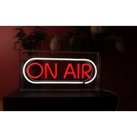 Ulalaza On air Lightbox LED Neon Sign Night Light for Party Desk Bedroom Home Birthday Art Decoration with USB 30 * 15 * 4.3CM