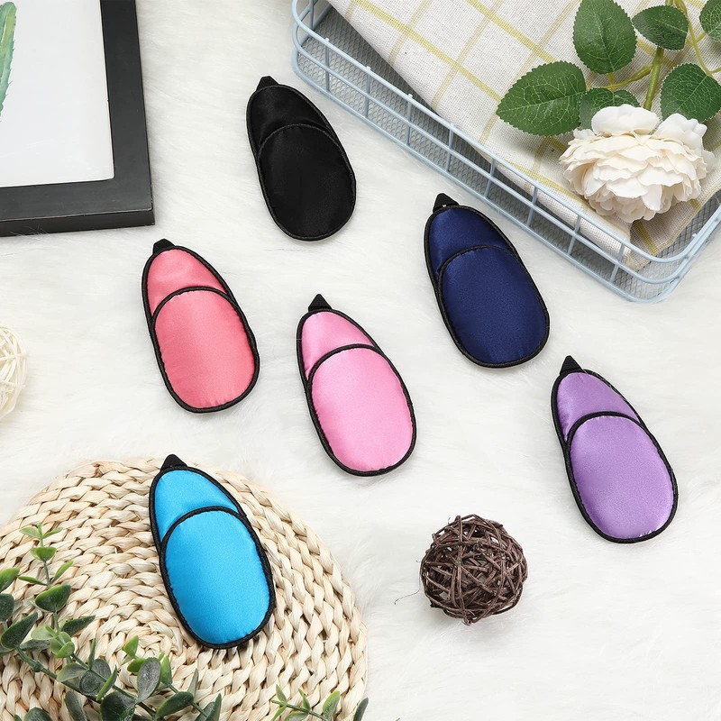 Nuanchu 6 Pcs Silk Eye Patches for Adults Kids Men