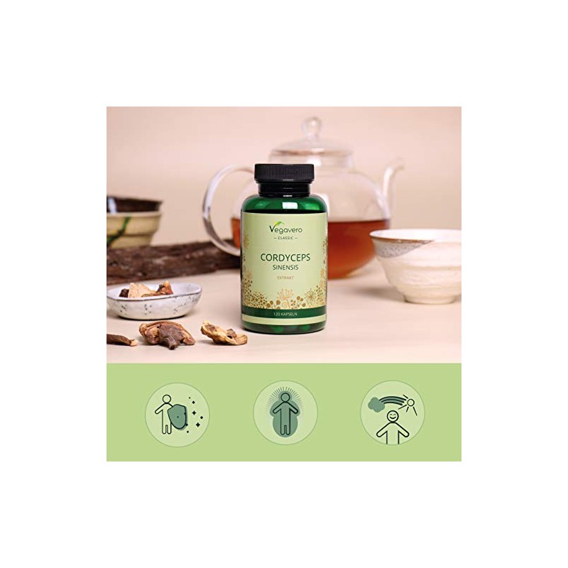 Cordyceps Sinensis Vegavero® | 650 mg (10:1) CS-4 Extract 40%