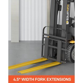 AOILE Pallet Fork Extensions 84 Inch Length 4.5 inch Width, Fork Extenders for Forklift, 1 Pair Forklift Extension, Yellow