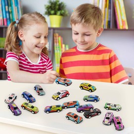 21 Pcs Pull Back Vehicles Party Favor Goodie Bag Stuffers, Pinata Fillers, Teacher Treasure Prize Box 3 Size