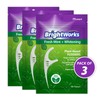 225 Piece BrightWorks Fresh Mint + Whitening Dental Flossers with