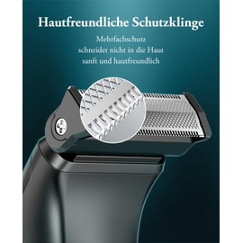 kensen Men's Intimate Shaver, Men's Intimate Area, 2-in-1 Body Shaver, Men's Wet & Dry Use, Intimate Razor, Men's Type C Body Razor, Men's Attachment Combs, Chest Armpit Strip