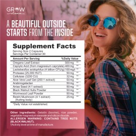 Grow Vitamin Balance Complex Vaginal Health Probiotics for Women Supplement, 60 Capsules