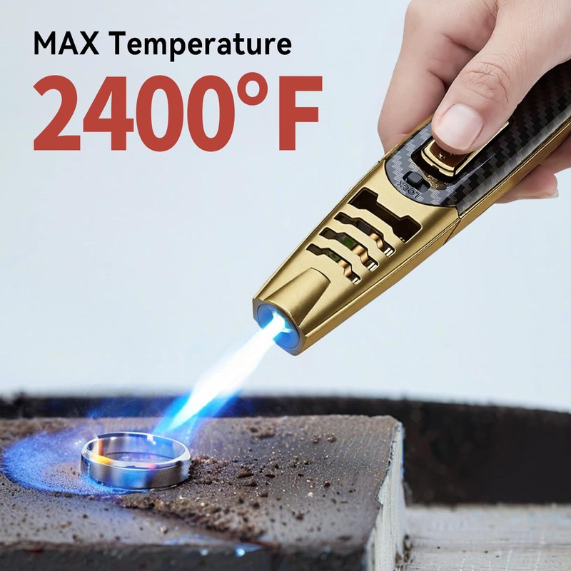 ZQMW Torch Lighter, Butane Lighter, Adjustable Big Jet Flame Butane