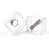 40mm Clear Packaging Box,3D Floating Display Case, Elasticity Membrane Jewelry
