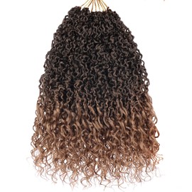 Beverlee Micro Locs Crochet Hair 12 Inch soft locs with curly ends 9 Packs Boho Soft Locs Style Mini Locs Twist Hair Synthetic micro locs extensions goddess Crochet Locs For Black Women