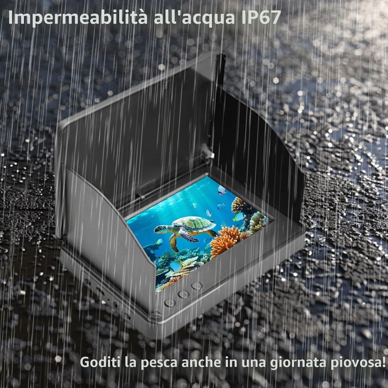 Fotocamera Fish Finder, telecamera da pesca subacquea da 5000 mAh