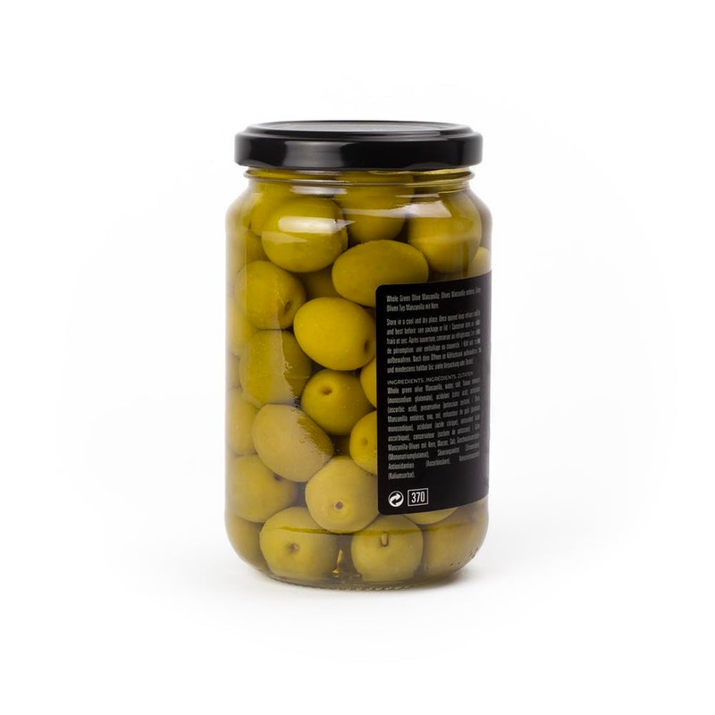 Triana Olivas by Don Gastronom. Whole Manzanilla Olives. 350g (12.35oz).
