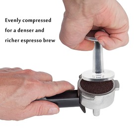 Ezebesta Dual-Sided Espresso Hand Tamper 51mm and 58mm Dual Ended Tamper Coffee Ground Press Barista Tool for Portafilter Machine