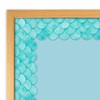 Ceiba Tree Ombre Turquoise Scallops Bulletin Board Borders for Classroom