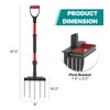 Pitch Fork for Garden, 5-Tine Heavy Duty Pitchfork for Loosening