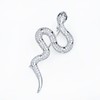 VVCome Crystal Snake Brooch Pin Vintage Suit Accessory Metal Serpent