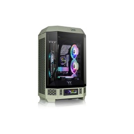 Thermaltake Tower 300 Matcha Green Micro-ATX Case; 2x140mm CT Fan Included; Support Up to 420mm Radiator; Optional Chassis Stand Kit Allows Horizontal Display; CA-1Y4-00SEWN-00; 3 Year Warranty