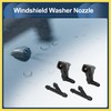 PARSKILO Windshield Washer Nozzle Front with Hose Connector No.76810SDAA11 for