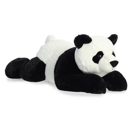 Aurora® Adorable Super Flopsie™ Panda Stuffed Animal - Playful Ease - Timeless Companions - Black 28 Inches