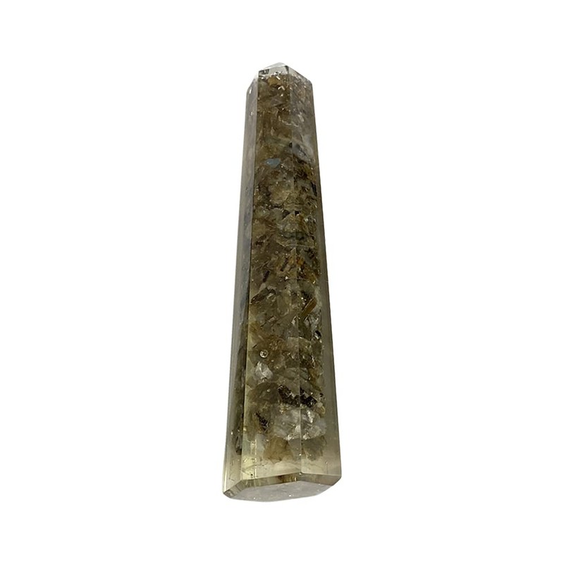 VIE Orgonite Obelisk Tower, 10-12cm, Labradorite