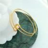 Fashion Safety Pin Adjustable Bangle Bracelets for Women Dainty Minimalist