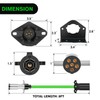 Nilight 7 Pin to 6 Pin Trailer Adapter 7 Wire