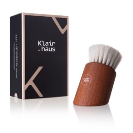 Klairhaus Designer Keyboard and Desk Brush - Made in Germany - Desk Accessories Brush - 3.3" Natural Bristle Brush with Wood Handle for Cleaning Keyboards, Laptops, and More