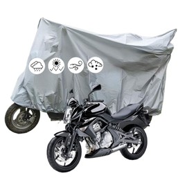 Motorcycle Cover, Waterproof Motorcycle Cover, Motorcycle Cover, Motorcycle Cover, Winterproof, Cover for Motor, Moped Scooter, 220 x 120 Tarpaulin Scooter, Motorcycle Grey