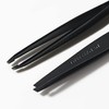 TWEEZERMAN Stainless Steel Tweezers with Hand-Finished Angled Tip for Hair
