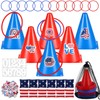 RoundFunny 12set 3 in 1 Independence Day Ring Toss Game