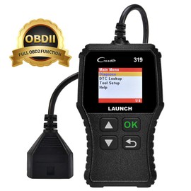 LAUNCH OBD2 Scanner Engine Fault Code Reader, CR319 Code Reader Scanner, CAN Diagnostic Scan Tool Supports DTC Lookup, Mode6 O2 Sensor for OBDII Protocol Cars Since 1996