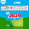 Jell-O Lime Artificially Flavored Zero Sugar Low Calorie Gelatin Dessert