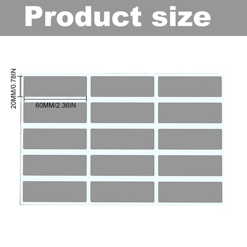 RDNKVB Pack of 100 Scratch Off Labels, 60 x 20