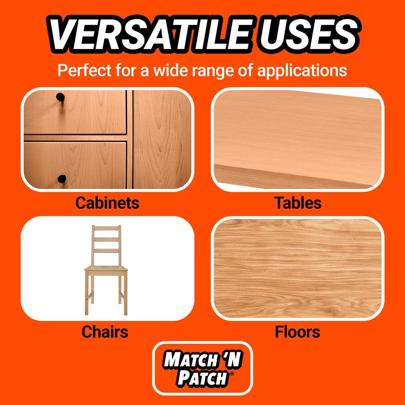 MATCH 'N PATCH Realistic Wood Grain Repair Tape - Durable