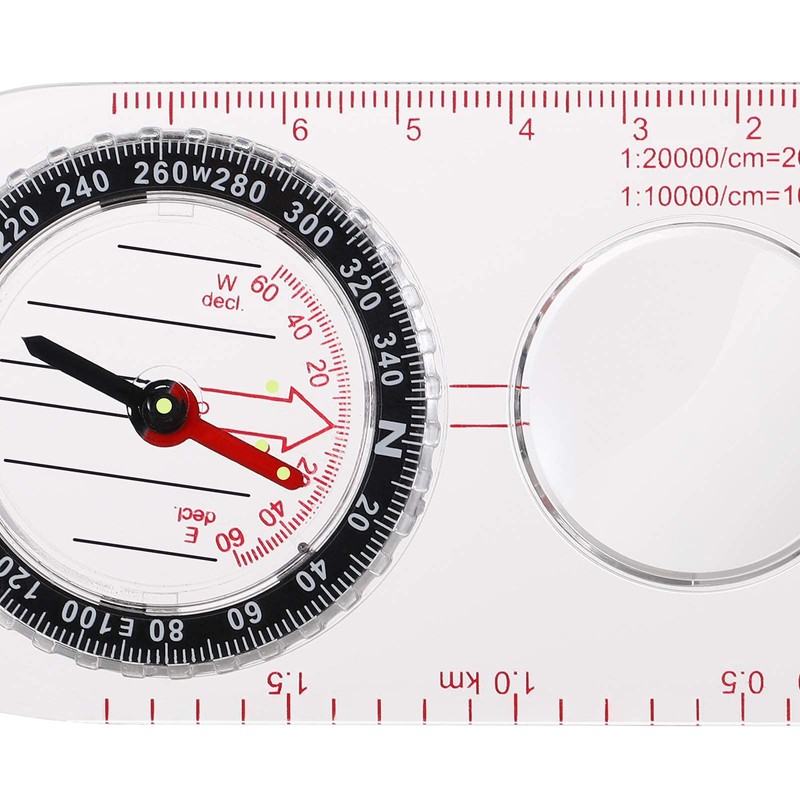 Compass Hiking Navigational Compass Orientation Compass, Base Plate Compass, Portable