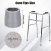 Dexspoeny 8Pcs Rubber Walker Tips Set 1 & 1/8 in