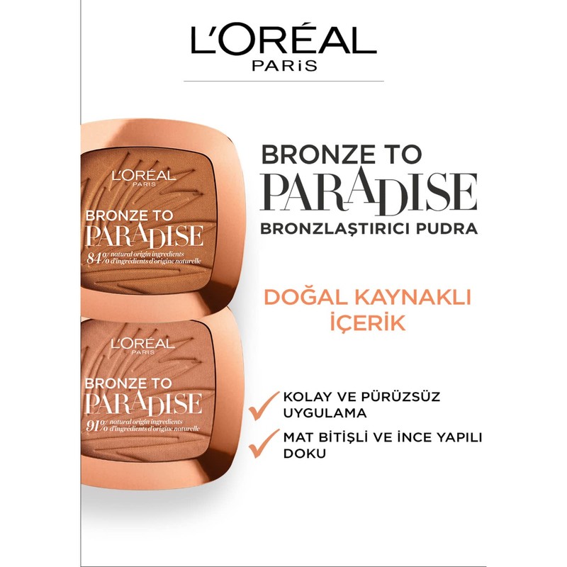 LOreal Paris Bronzer 02 - Matte Bronzing Pressed Powder, Shimmer