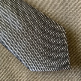 Perry Ellis Men's Neck Tie Geometric Ambros Micro Classic Black Grey MSRP $55